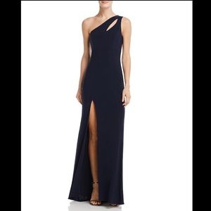 AQUA One Shoulder Cutout Gown Size 6